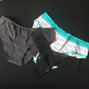 NWT Victoria’s Secret L & OS Panty Set (3 pairs)